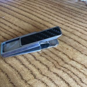 M-Clip with southern hills country club logo in carbon black and stainless